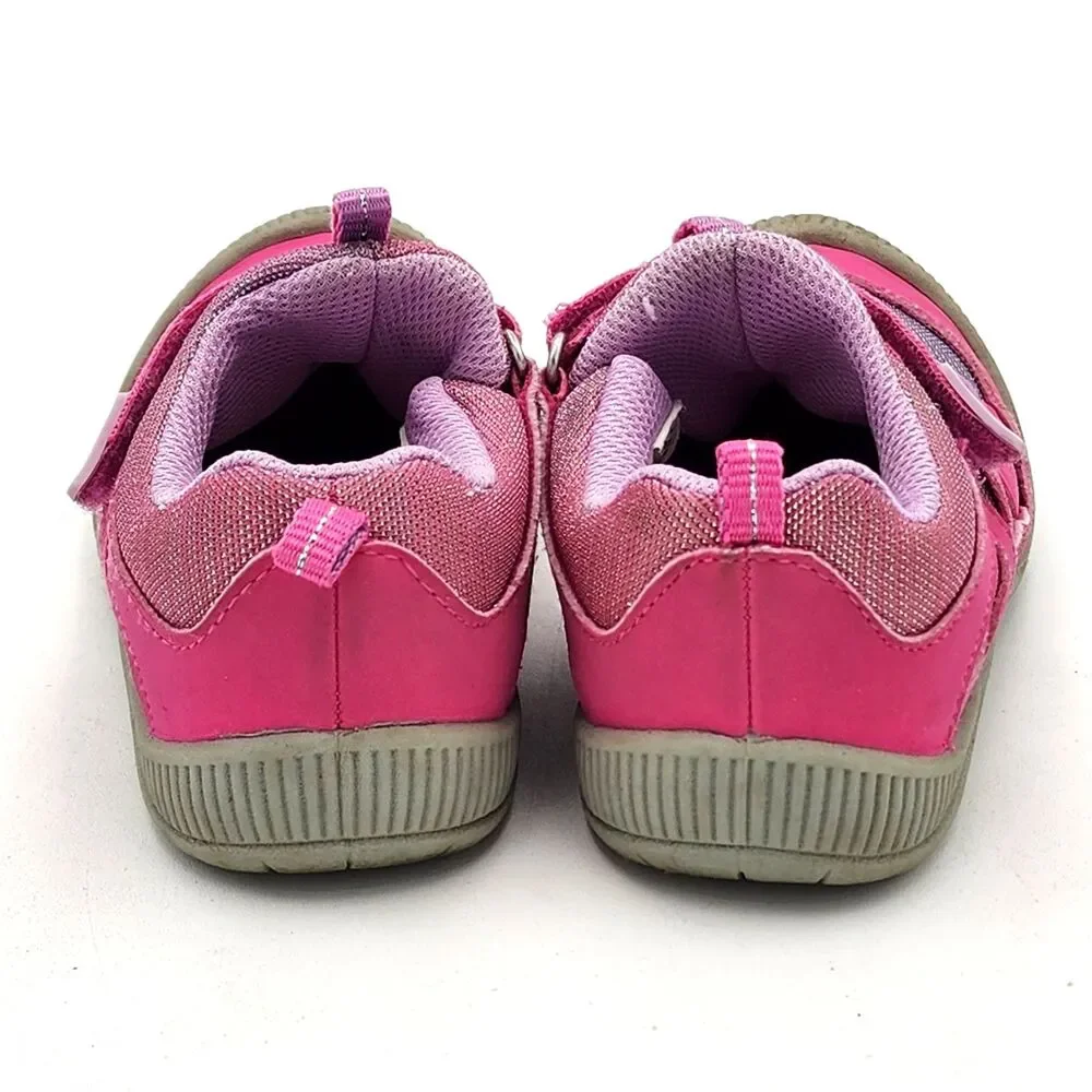 OshKosh B'Gosh Kids Bungee Outdoor Sneakers Shoes Pink Purple Toddler's Size 8